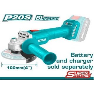 Total Total TAGLI20107 Cordless Angle Grinder 20V Ss, Power Tools Grinders — Southend Philippines