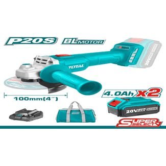 Total Total TAGLI201072 Li-Ion Angle Grinder 20V Ss, Power Tools Grinders — Southend Philippines