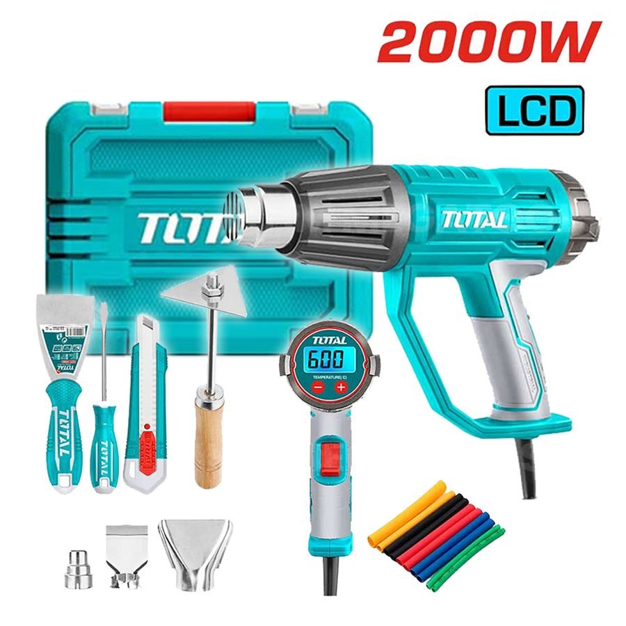 Total Total TB200561 Heat Gun (Lcd) 2000W, Power Tools Heat Guns — Southend Philippines