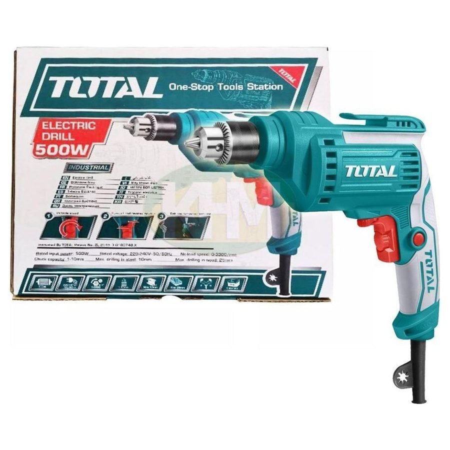 Total Total TD2051026 Hand Drill 500W 10mm, Power Tools Drills & Drivers — Southend Philippines