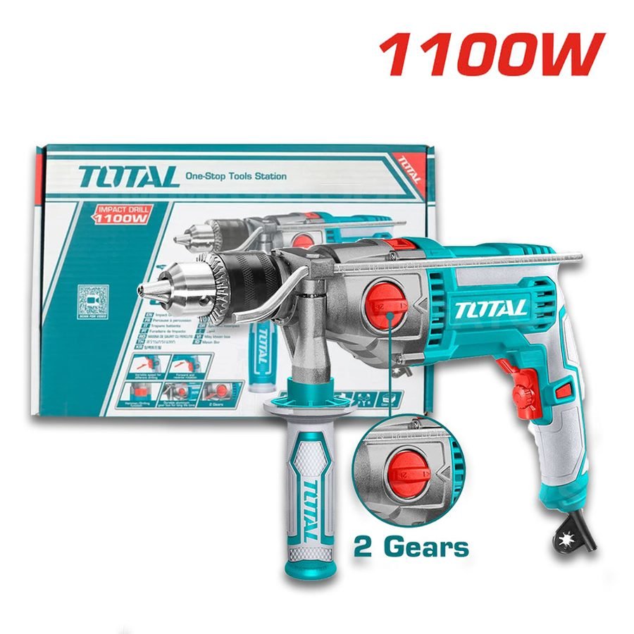 Total Total TG211166 Impact Drill 1,100W, Power Tools Drills & Drivers — Southend Philippines