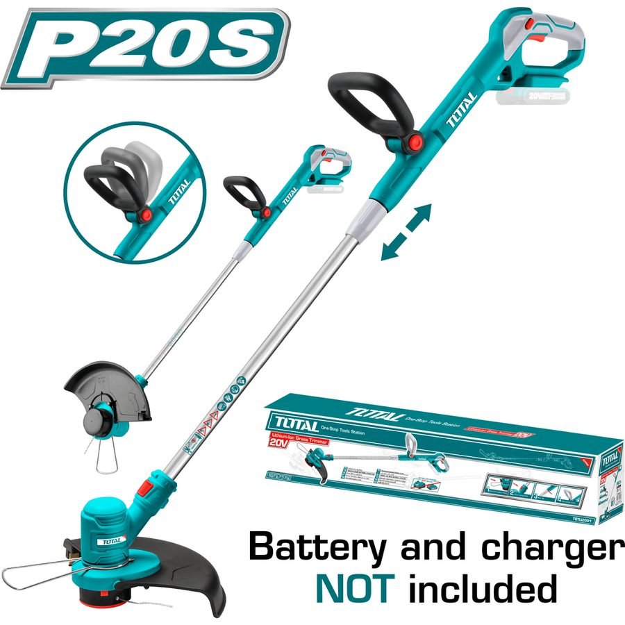Total Total TGTLI2001 20V Cordless Grass Trimmer, Power Tools Routers & Planers — Southend Philippines