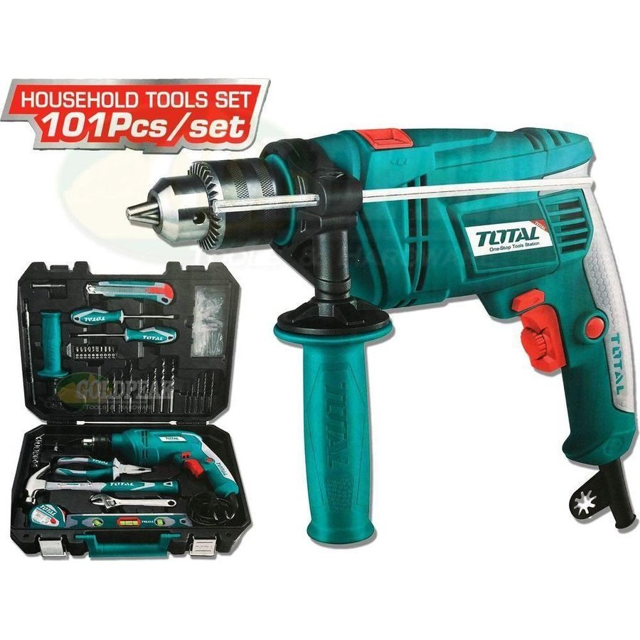 Total Total THKTHP1012 Hammer Drill With Handtools Set, Power Tools Drills & Drivers — Southend Philippines