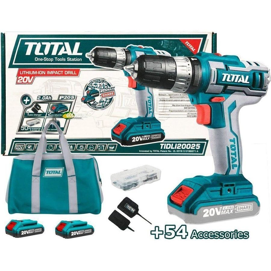 Total Total TIDLI20025 20V Cordless Hammer Drill, Power Tools Drills & Drivers — Southend Philippines