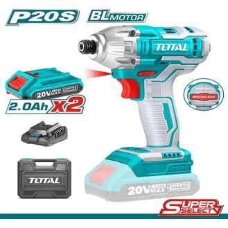 Total Total TIRLI2017 Cordless Impact Driver W/ Case 20V, Power Tools Drills & Drivers — Southend Philippines