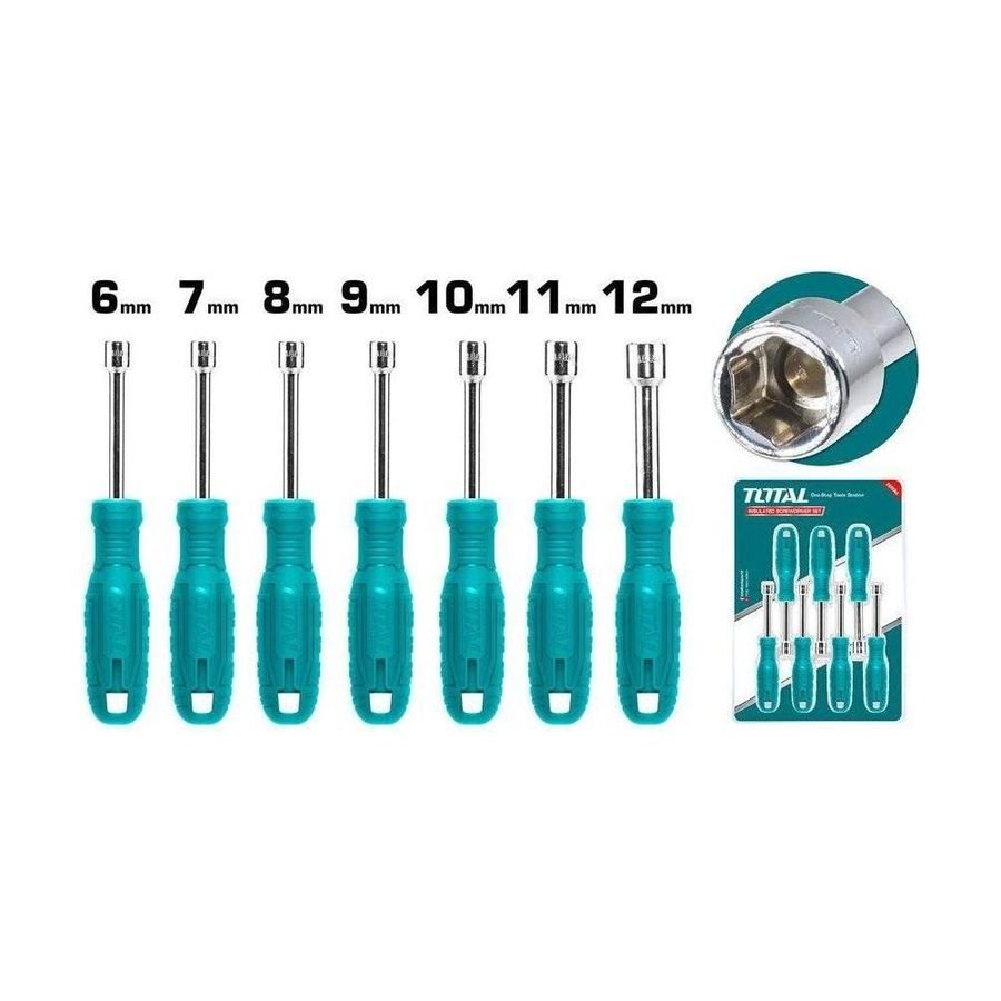 Total Total TNSS0701 7pcs Nut Driver / Screwdriver Set, Power Tools Drills & Drivers — Southend Philippines