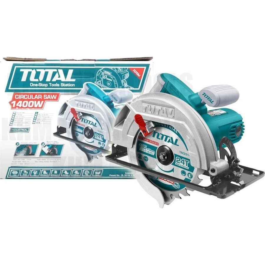 Total Total TS1141856 Circular Saw 7-1/4" 1400W, Power Tools Saws — Southend Philippines