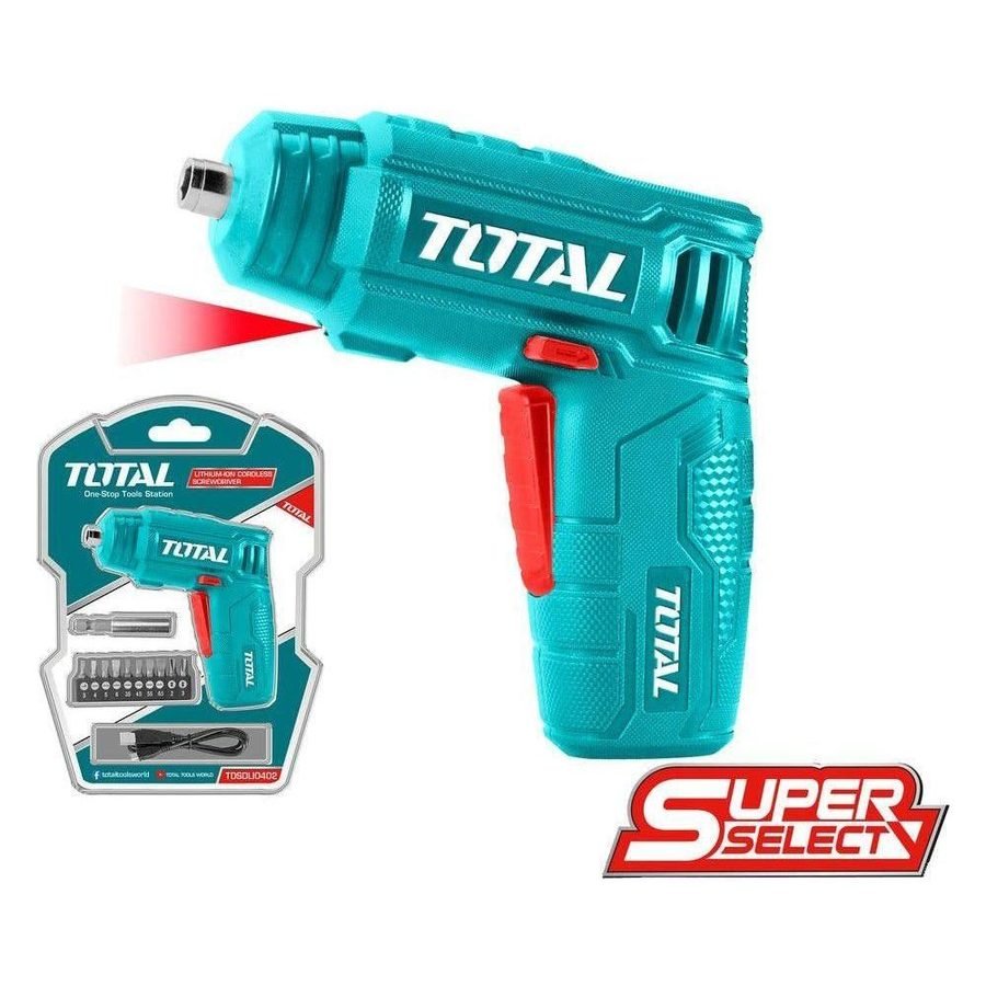 Total Total TSDLI0402 4V Cordless Screwdriver, Power Tools — Southend Philippines