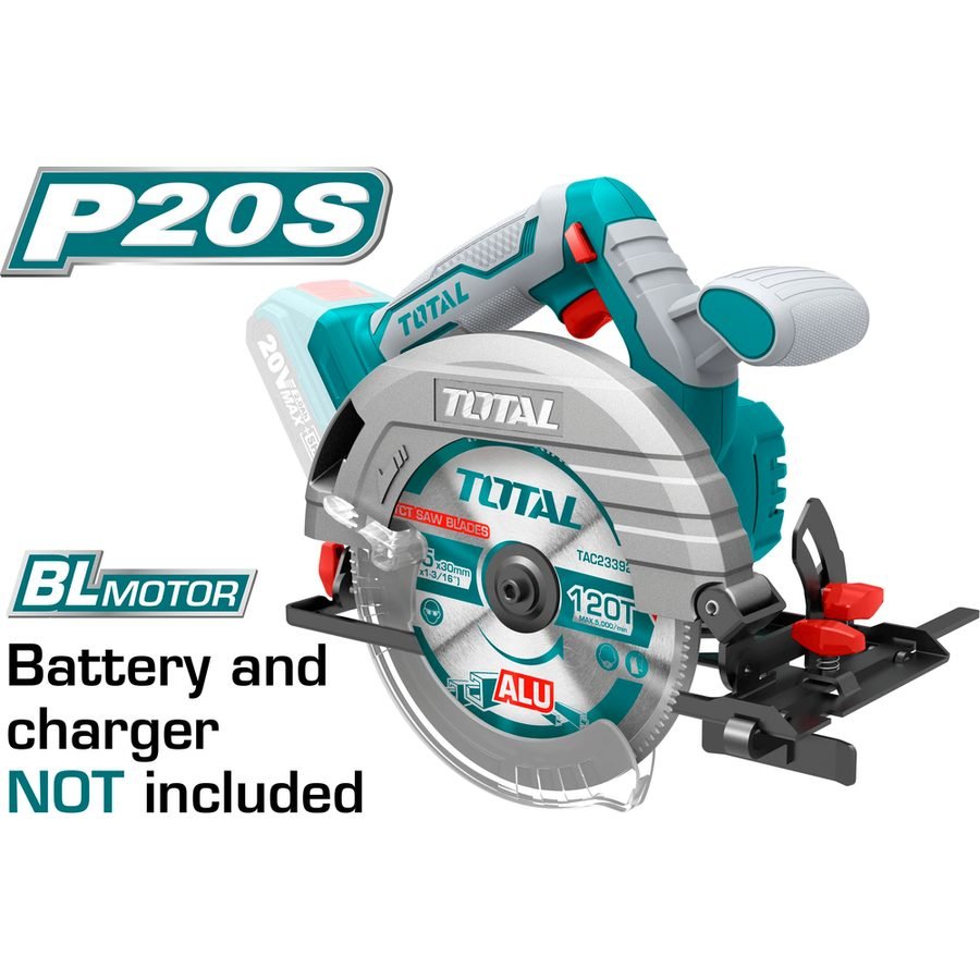 Total Total TSLI1651 20V Cordless Circular Saw (Bare), Power Tools Saws — Southend Philippines