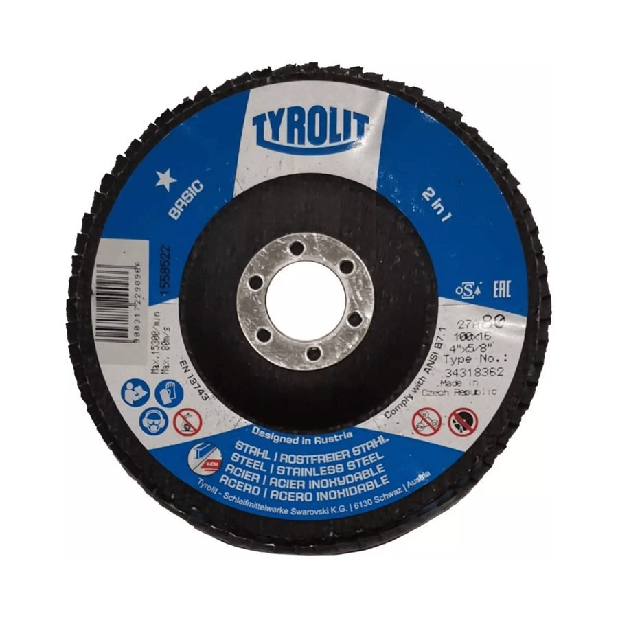 Tyrolit Flap Disc 4" [Basic], Power Tools Bits & Blades — Southend Philippines
