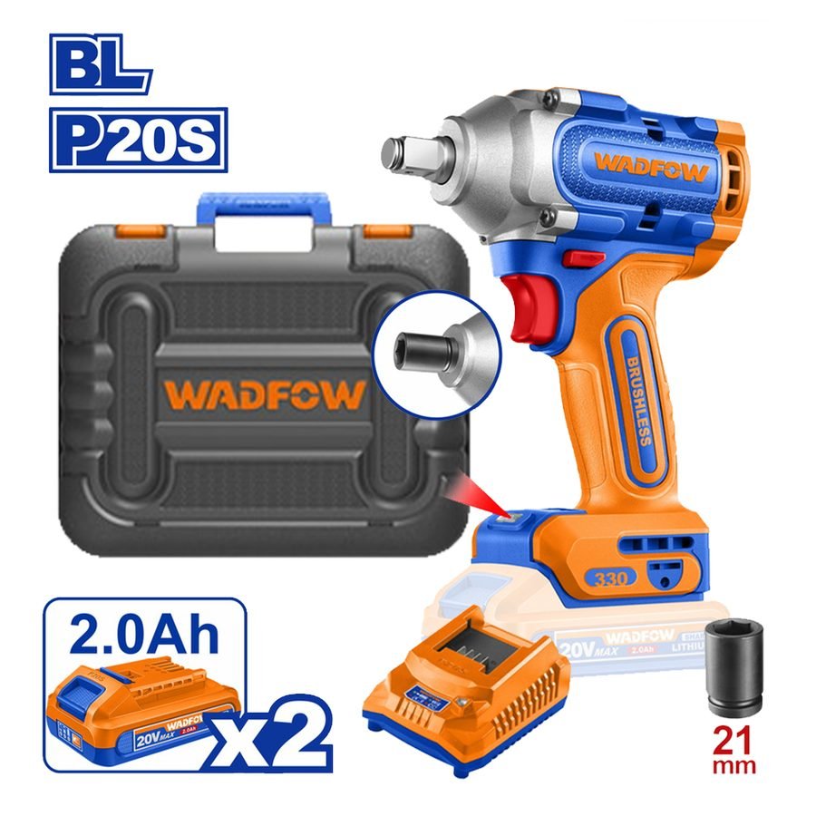Wadfow Wadfow WCD1B33 Cordless Impact Wrench 20V, Power Tools Drills & Drivers — Southend Philippines
