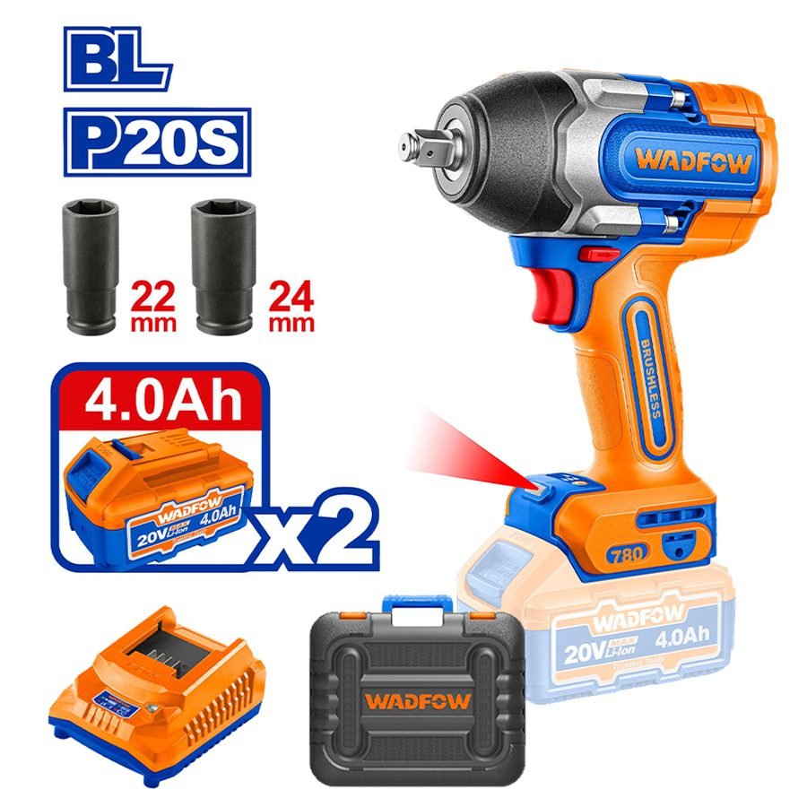 Wadfow Wadfow WCD1B78 Cordless Impact Wrench, Power Tools Drills & Drivers — Southend Philippines