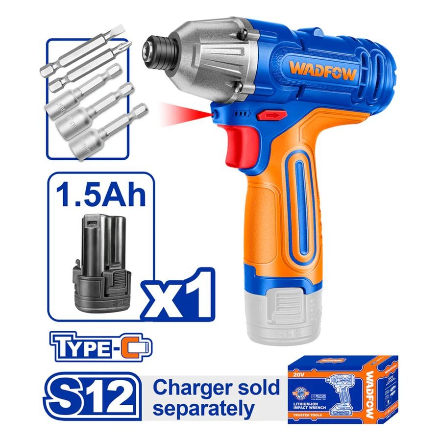 Wadfow Wadfow WCD25101 Cordless Impact Driver 12V, Power Tools Drills & Drivers — Southend Philippines