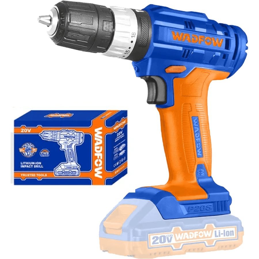 Wadfow Wadfow WCDP521 Li-Ion Impact Drill 20V, Power Tools Drills & Drivers — Southend Philippines