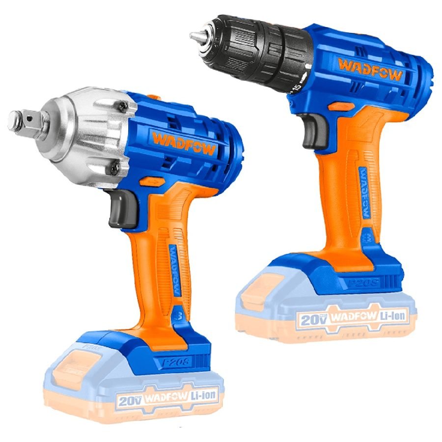 Wadfow Wadfow WCK2017 Li-Ion Cordless 20V 2 Pcs Combo Kit, Power Tools Batteries & Chargers — Southend Philippines