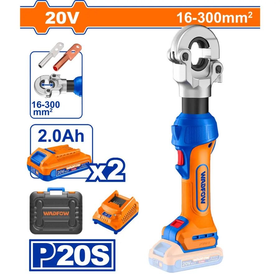 Wadfow Wadfow WHT2M30 Cordless Hydraulic Crimping Tool 20V, Power Tools — Southend Philippines