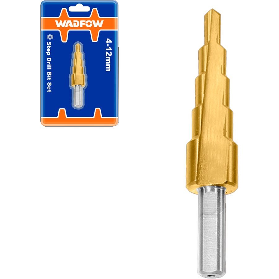 Wadfow Wadfow WJD1401 Step Drill Bit 4-12mm, Power Tools Drills & Drivers — Southend Philippines
