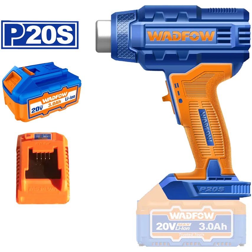 Wadfow Wadfow WKH1B01 Li-Ion Heat Gun 20V, Power Tools Heat Guns — Southend Philippines
