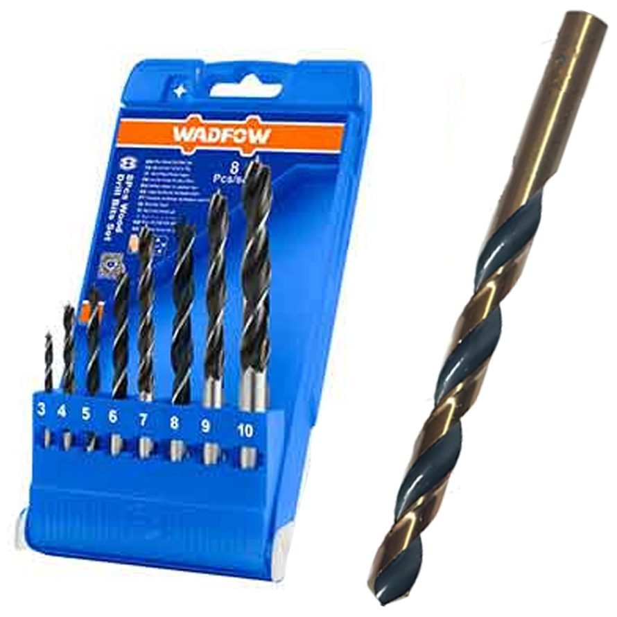Wadfow Wadfow WTD6B01 HSS Twist Drill Bit Set 9 Pcs, Power Tools Drills & Drivers — Southend Philippines