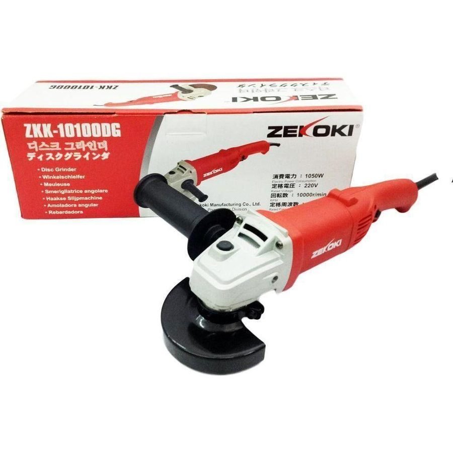 Zekoki Zekoki ZKK-10100DG Angle Grinder 4" 1050W, Power Tools Grinders — Southend Philippines