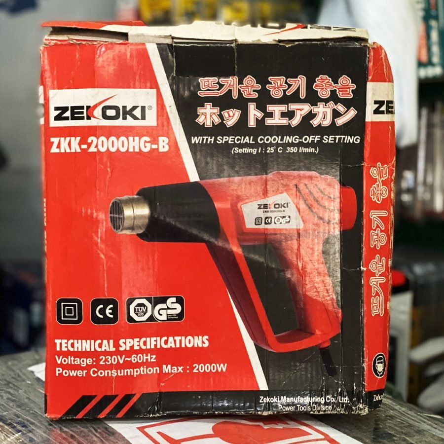 Zekoki Zekoki ZKK-2000HG-B Hot Air Gun / Heat Gun (Damaged Box), Power Tools Heat Guns — Southend Philippines