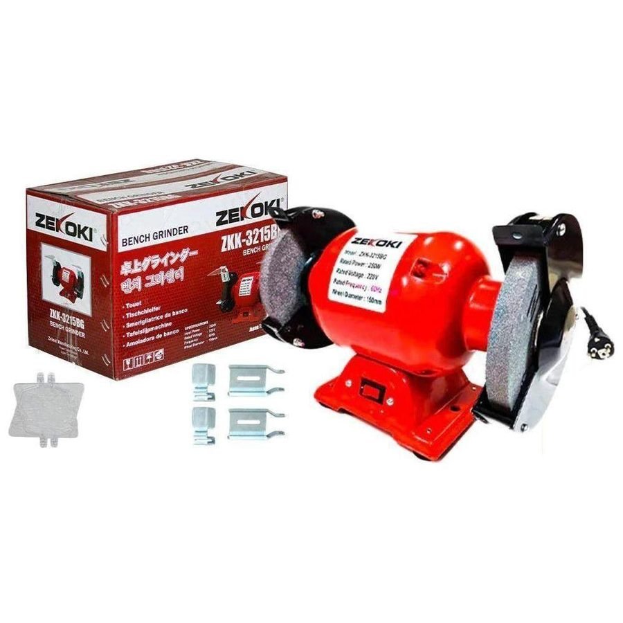 Zekoki Zekoki ZKK-3215BG Bench Grinder 6" 250W, Power Tools Grinders — Southend Philippines