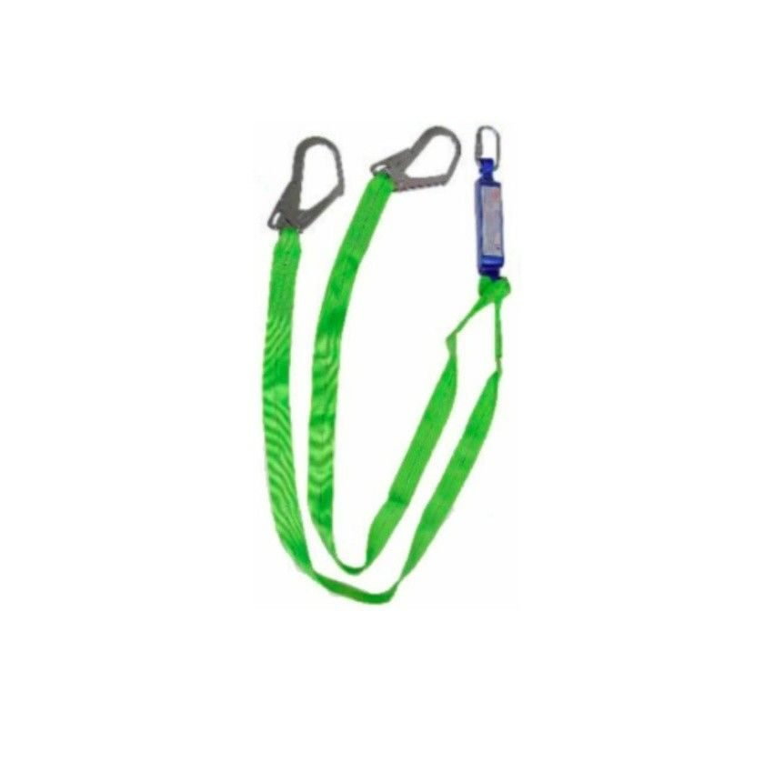 Adela Double Lanyard Web Type W/ Shock Absorber, Big Hook Model WF32