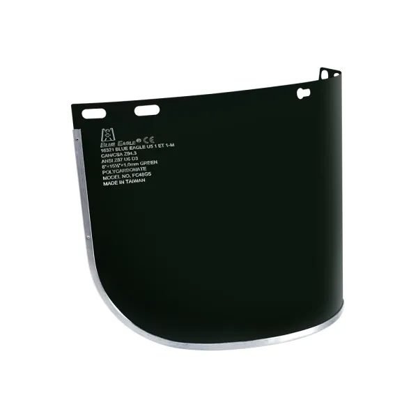 Blue Eagle Blue Eagle FC48G4 Face Shield Visor 8″ X 15½” (Green), PPE Eye & Face — Southend Philippines