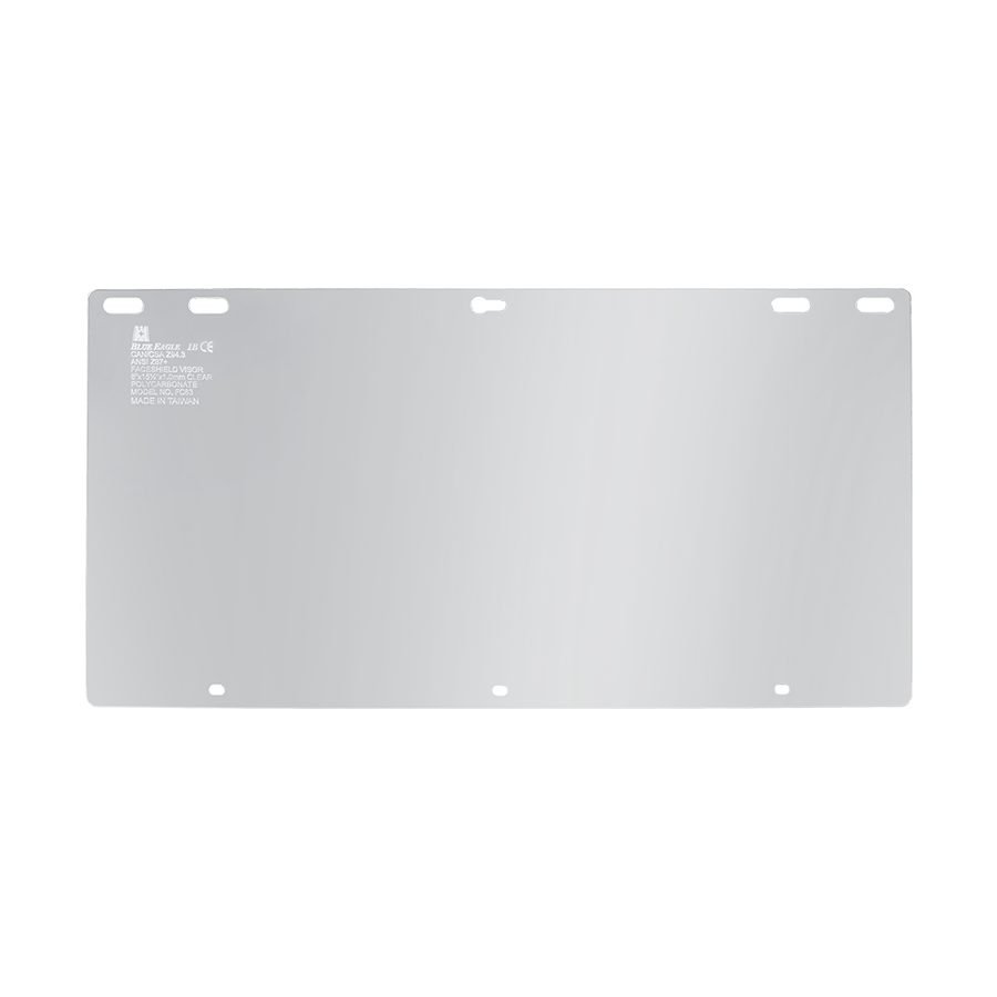 Blue Eagle Blue Eagle FC83 Face Shield Visor 8″ X 15½” (Clear), PPE Eye & Face — Southend Philippines