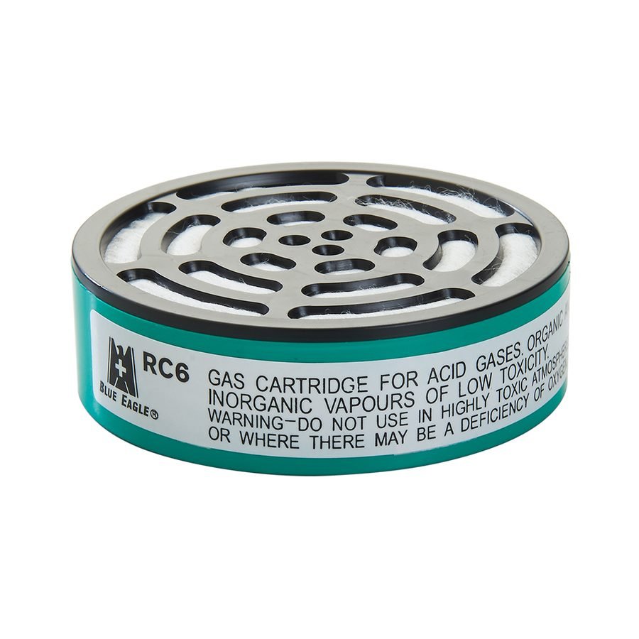 Blue Eagle Blue Eagle RC6 Chemical Respirator Filter Cartridge (Vapour & Acid) [RC-, PPE Respiratory — Southend Philippines