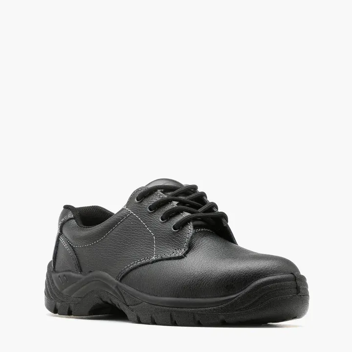 Camel Low-Cut Safety Shoes With Steel Toe, Split Leather, 7010