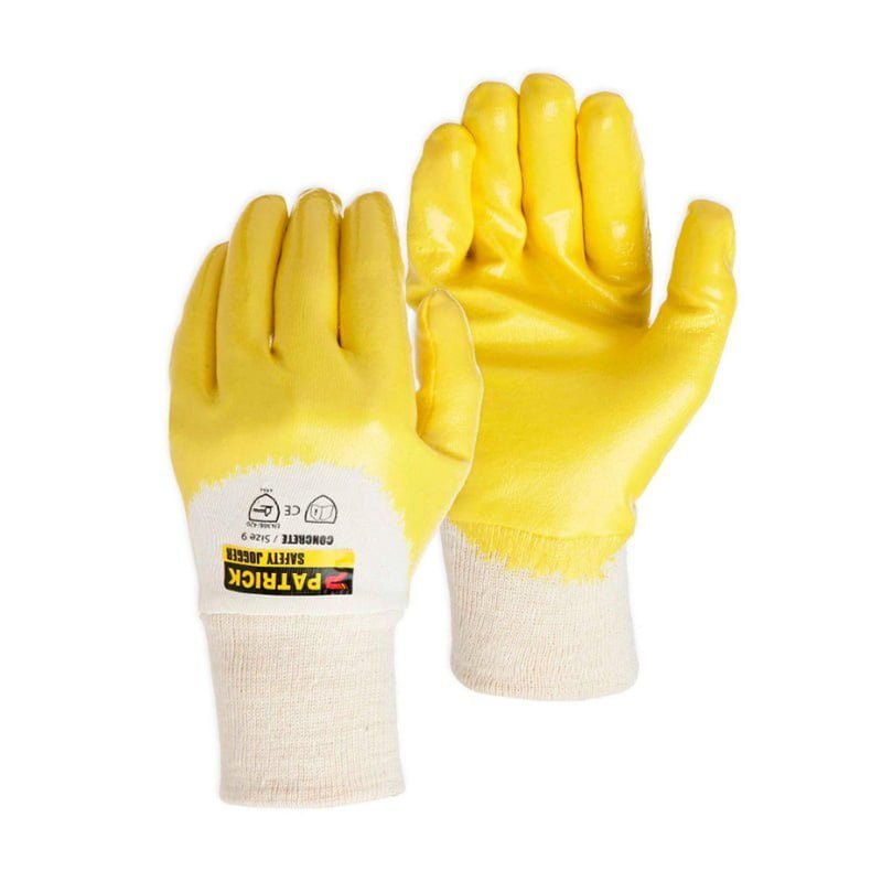 CONCRETE COTTON GLOVE NITRILE GRIP, PPE Hand Protection — Southend Philippines