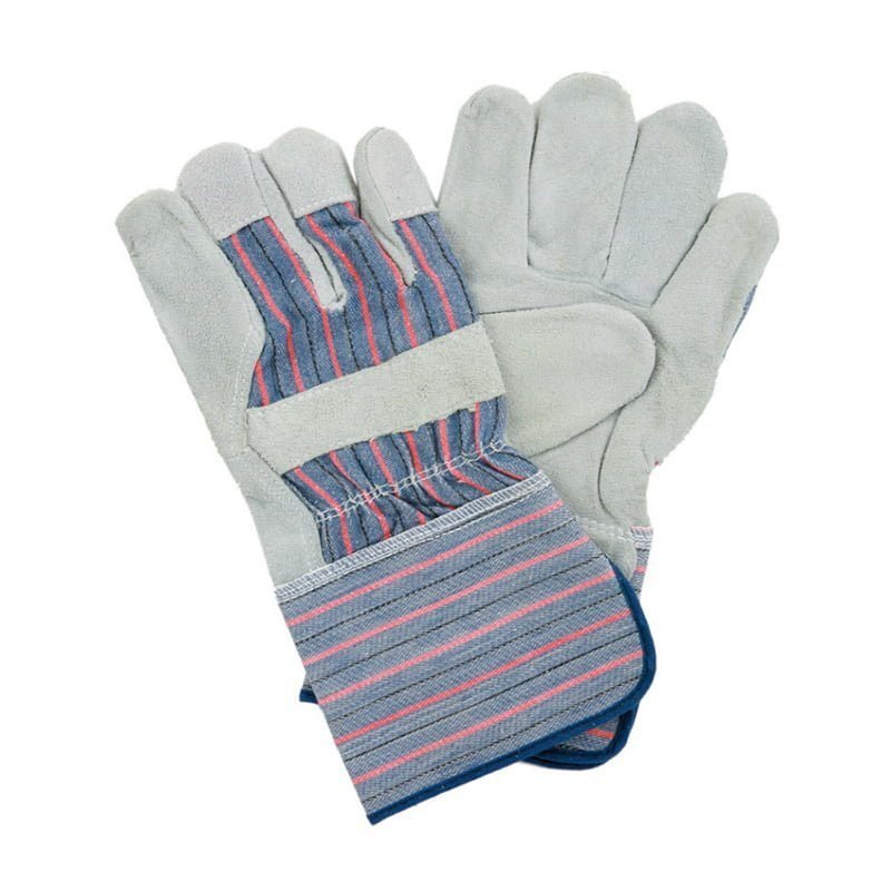 HS-4005, LEATHER WITH COTTON STRIPE BACK, PPE Hand Protection — Southend Philippines