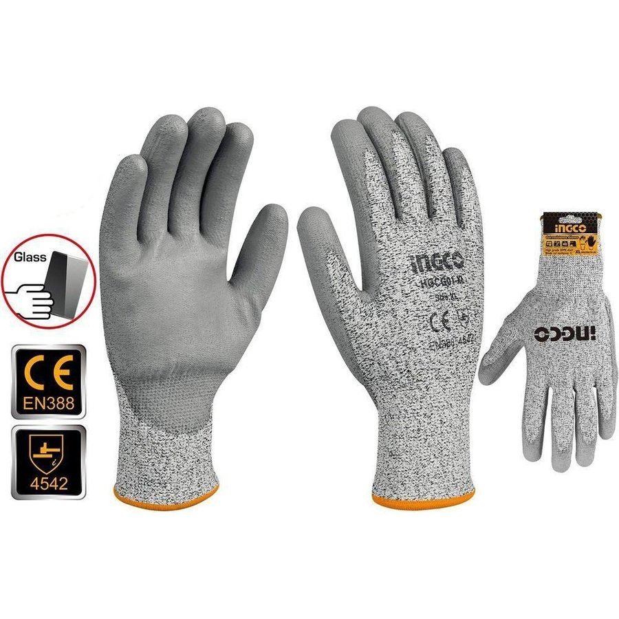 Ingco Ingco HGCG01-XL Cut Resistance Gloves, PPE Hand Protection — Southend Philippines
