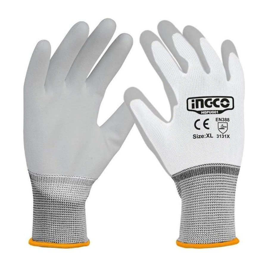 Ingco Ingco HGPUG01 PU Coated Gloves, PPE Hand Protection — Southend Philippines