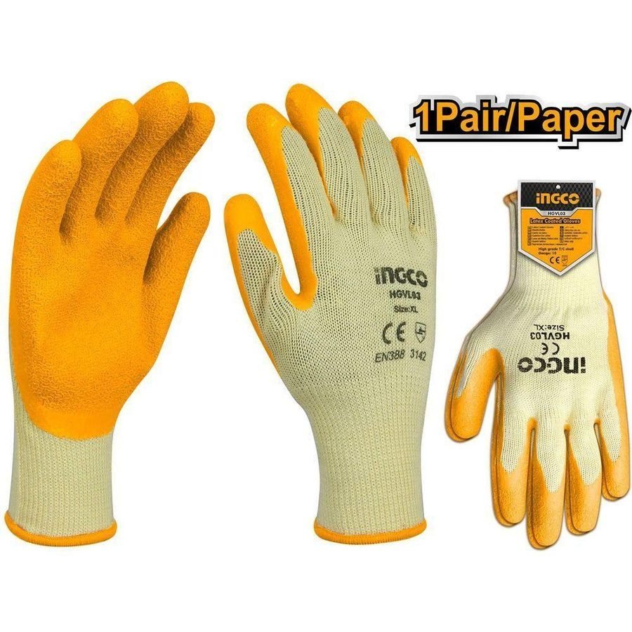 Ingco Ingco HGVL03 Latex Gloves XL, PPE Hand Protection — Southend Philippines