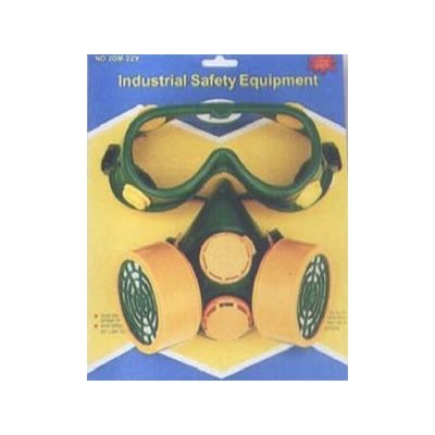 John Benzen 2GM22 Yellow Double Respirator (W/ Goggles), PPE Eye & Face — Southend Philippines