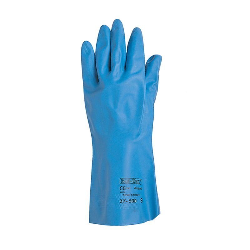 SOLVEX NITRILE GLOVES (FLOCKED) BLUE, PPE Hand Protection — Southend Philippines