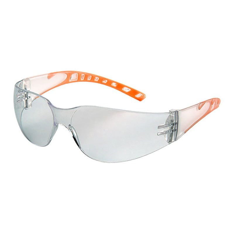 SS-2773D CLEAR/ORANGE FRAME SAFETY SPECTACLES, PPE Eye & Face — Southend Philippines