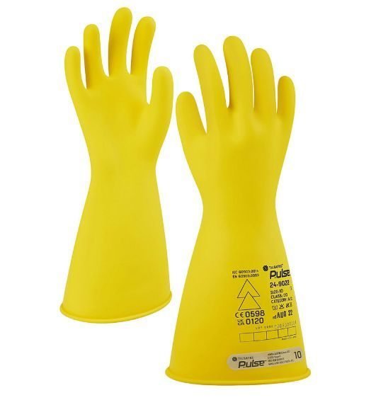 Tilsatec Pulse Insulating Electrical Safety Gloves, Size 10, Class 00