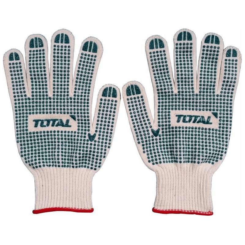 Total Total TSP11102 Knitted & PVC Dots Cotton Gloves, PPE Hand Protection — Southend Philippines