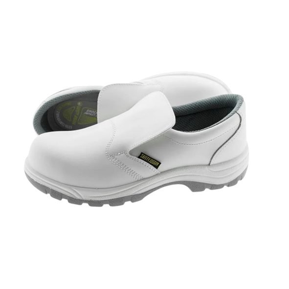 X0500 WHITE SLIP ON STEEL TOE ANTI SLIP CLOSED KITCHEN SAFETY SHOES, PPE Foot Protection — Southend Philippines