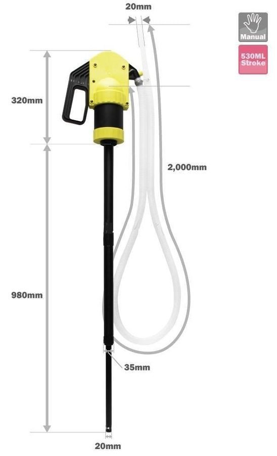 DUKSHIN Lever Drum Pump DLP-530, Pumps & Motors Pumps — Southend Philippines