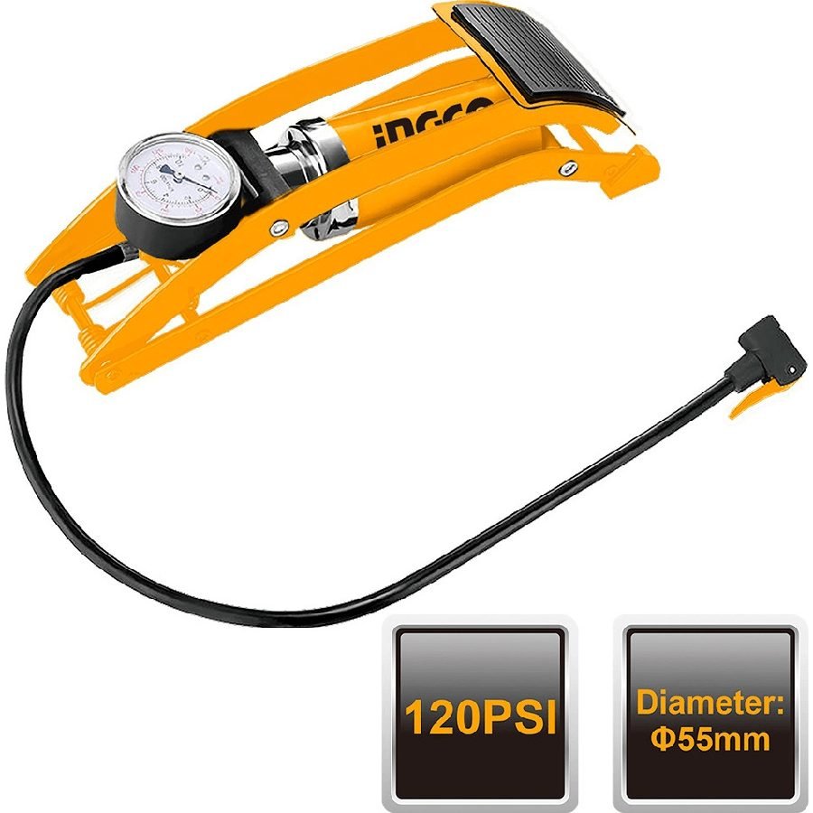 Ingco Ingco MPP5511 Foot Hand Pump Tire Inflator 120psi, Pumps & Motors Pumps — Southend Philippines