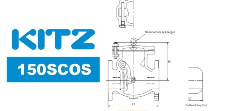 Kitz 150SCOS Cast Carbon Steel Check Valve