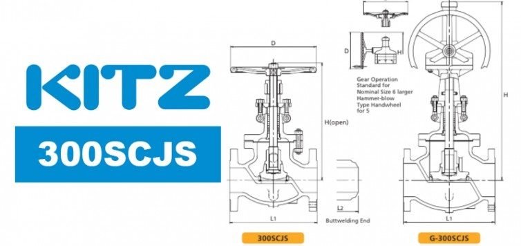 Kitz 300SCJS Cast Carbon Steel Globe Valve