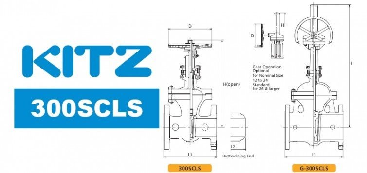 Kitz 300SCLS Cast Carbon Steel Gate Valve