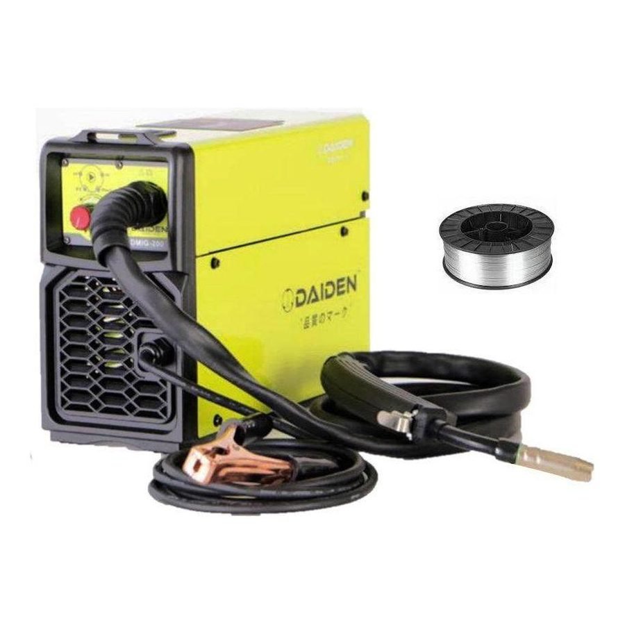Daiden Daiden DMIG-200 DC Inverter Fluxcored / Gasless MIG Welding Machine, Welding Supplies Welding Machines — Southend Phil