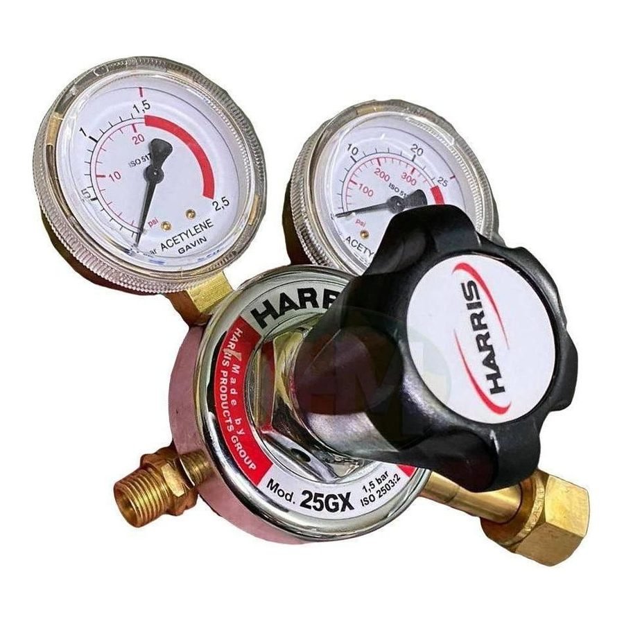 Harris Harris 25GX Acetylene Regulator (CGA-300) For Welding & Cutting Outfit, Welding Supplies Regulators & Gauges — Southen