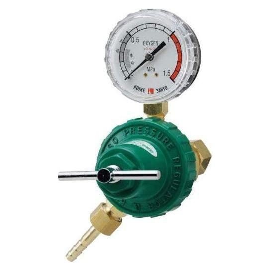 Koike Koike SG-L1 Safety Gold Pipe Line Gas Pressure Oxygen Regulator, Welding Supplies Regulators & Gauges — Southend Philip
